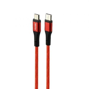 کابل تبدیل فست شارژ Nitu NC126 Type-C to MicroUSB 2.4A 1.2m