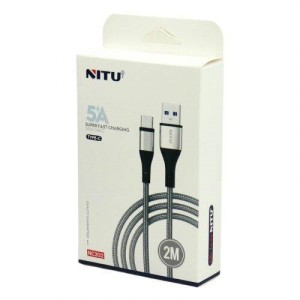 کابل تایپ سی فست شارژ Nitu NC202 5A 2m