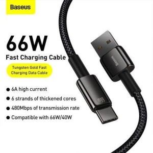 کابل تایپ سی فست شارژ Baseus CATWJ-C01 66W 6A 2m