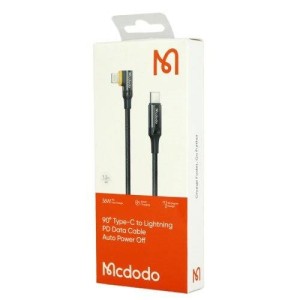 کابل تبدیل فست شارژ Mcdodo CA-126 Type-C to Lightning 3A PD 36W 1.2m یکسر L