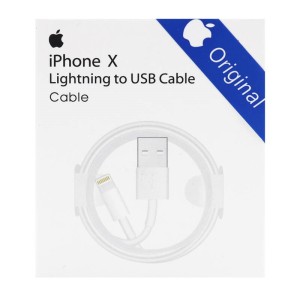 کابل آیفونی اورجینال Apple iPhone X 1m