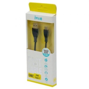 کابل تایپ سی فست شارژ Ivon CA82 2.4A 1m