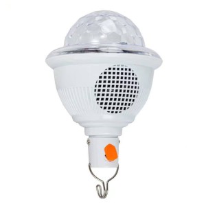 لامپ LED شارژی اسپیکر دار بلوتوثی UFO Crystal Magic Ball 10W