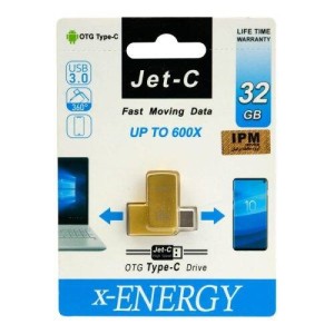 فلش ۳۲ گیگ ایکس-انرژی X-Energy Jet-C OTG Type-C USB3.0