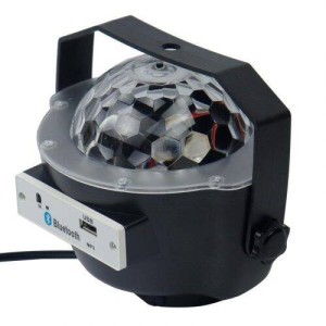 لامپ LED اسپیکر دار بلوتوثی و فلش خور Festival Snowflake 4W + ریموت کنترل