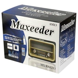رادیو اسپیکر بلوتوثی رم و فلش خور Maxeeder MX-RA1213 AM13 + ریموت کنترل