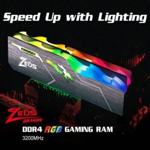 رم کامپیوتر Kingmax Zeus Dragon RGB DDR4 8GB 3200MHz CL17 Single