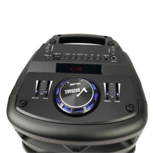اسپیکر چمدانی بلوتوثی رم و فلش خور Vanmaax MAX-250 + میکروفون و ریموت کنترل