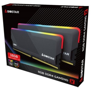 رم کامپیوتر Biostar GAMING X RGB DDR4 16GB 3200MHz CL18 Dual