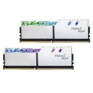 رم کامپیوتر G.Skill TridentZ Royal Silver DDR4 32GB 4266MHz CL17 Dual