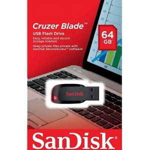فلش ۶۴ گیگ سن دیسک SanDisk Cruzer Blade
