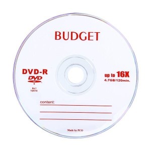 DVD خام باجت BUDGET بسته ۵۰ عددی