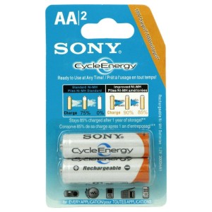 باتری شارژی قلمی دوتایی Sony NH-HR15/51 AA 3000mAh