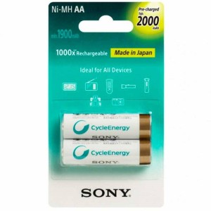 باتری شارژی سونی قلمی دوتایی SONY AA 2000mAh