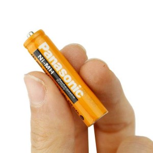 باتری دوتایی نیم قلمی شارژی Panasonic 1.2V AAA 630mAh High-Copy