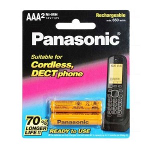 باتری نیم قلمی شارژی تلفن بی سیم Panasonic BK-4LDAW