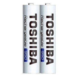 باتری دوتایی نیم قلمی شارژی Toshiba TNH-03GAE BP-2C AAA 950mAh