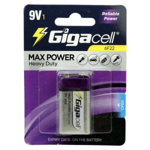 باتری کتابی Gigacell Max Power 6F22 9V