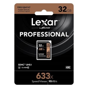 رم اس دی ۱۲۸ گیگ لکسار Lexar Professional 633X U3 C10 95MB/s