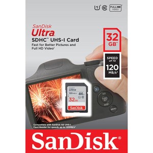 رم اس دی ۳۲ گیگ سن دیسک SanDisk Ultra CL10 U1 120MB/s