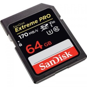 رم اس دی ۶۴ گیگ سن دیسک SanDisk Extreme Pro SD U3 170MB/s
