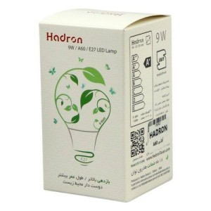 لامپ حبابی LED هادرون Hadron A60 E27 9W
