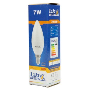 لامپ شمعی LED شمعی مات دلتا Delta E14 7W