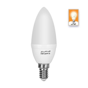 لامپ شمعی مات LED نور Lamp Noor E14 6W