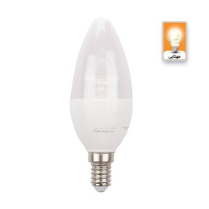 لامپ شمعی شفاف LED نور Lamp Noor E14 6W