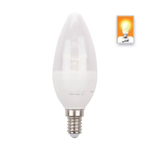 لامپ شمعی شفاف LED نور Lamp Noor E14 6W