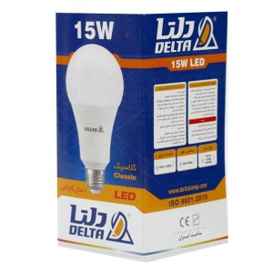 لامپ حبابی LED دلتا Delta Classic E27 15W