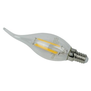 لامپ شمعی LED اشکی شفاف نور Noor E14 4.5W