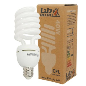 لامپ کم مصرف دلتا Delta Half Spiral E27 40W