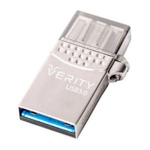 فلش ۱۲۸ گیگ وریتی Verity O511 Dual Drive OTG Type-C USB3