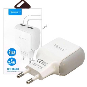 شارژر دیواری Verity AP 2111 + کابل میکرو یو اس بی