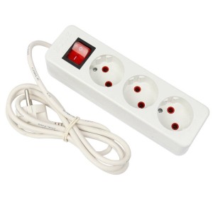 چند راهی ۳ خانه برق الکترو فاز با کابل ۱٫۵ متری