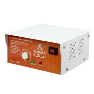 محافظ برق ۳ حالته ۲ خانه امگا با کابل ۱٫۸ متری Omega F2000