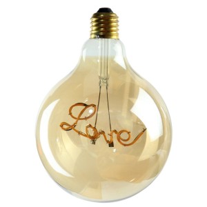 لامپ ادیسونی فیلامنتی Filament G125-RDS-LOVE E27 4W