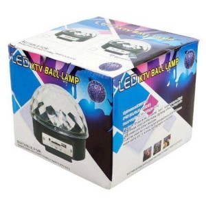 لامپ LED شارژی اسپیکر دار بلوتوثی UFO Crystal Magic Ball 10W