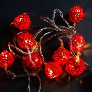 ریسه طرح گوی 10 لامپ آفتابی طول 2.5 متر