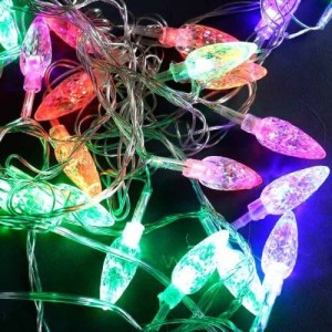 ریسه ۲۰ لامپ طرح بلوط رنگی ۴ متری