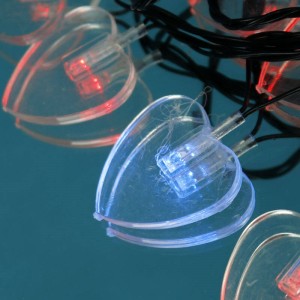 ریسه طرح قلب بزرگ رنگی طول 4٫5 متر