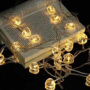 ریسه طرح قلب ۲۸ لامپ ریموت دار ۴ متری آفتابی