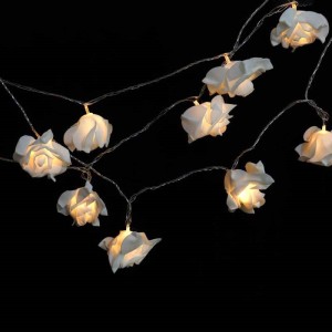 ریسه طرح گل سفید فومی آفتابی طول 4 متر