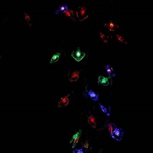 ریسه طرح قلب شیشه ای رنگی طول 5.5 متر