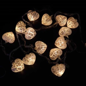 ریسه طرح قلب سفید آفتابی طول 3 متر