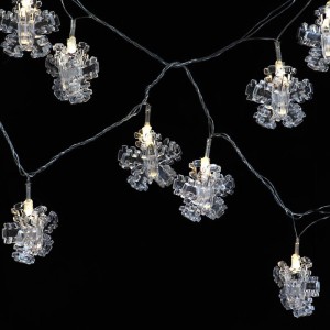 ریسه گیره دار طرح دانه های برف آفتابی ۴ متری