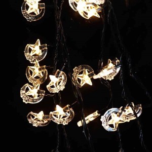 ریسه طرح ماه و ستاره آفتابی ۸ متری