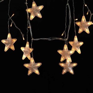 ریسه پرده ای طرح ستاره والونی آفتابی ۳ متری