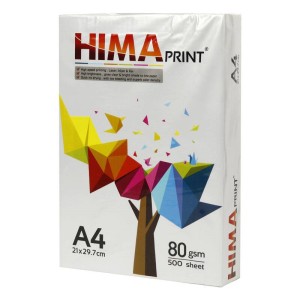کاغذ Hima 80g A4 بسته ۵۰۰ عددی